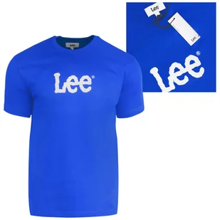 Lee Koszulka Męska T-shirt Bawełniana Niebieska Rozmiar M - Koszulki męskie - miniaturka - grafika 1