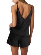 Dresy damskie - Damski Bawełniany Dres Spodenki Koszulka Czarne Strój Domowy Komplet XL - miniaturka - grafika 1