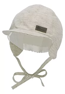 Czapki damskie - Sterntaler Unisex dziecięca czapka z daszkiem w paski czapka dziecięca, ciemnozielony, 39 - grafika 1