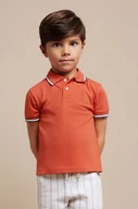 Koszulki dla chłopców - Mayoral polo dziecięce kolor czerwony gładki - miniaturka - grafika 1
