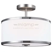 Lampy sufitowe - Elstead Lighting Plafon LAMPA sufitowa PROSPECT PARK FE/PROSPECTPK/SF FEISS abażurowa OPRAWA klasyczna nikiel satynowany biała - miniaturka - grafika 1