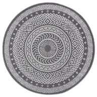 Dywany zewnętrzne - Szary dywan odpowiedni na zewnątrz Ragami Round, ø 120 cm - miniaturka - grafika 1