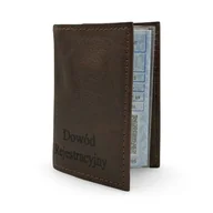 Etui na dokumenty i karty - Etui na Dowód Rejestracyjny - Skóra Naturalna - miniaturka - grafika 1