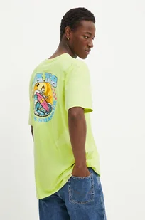 Vans t-shirt męski kolor zielony z nadrukiem VN000KHTDAC1 - Koszulki męskie - miniaturka - grafika 1