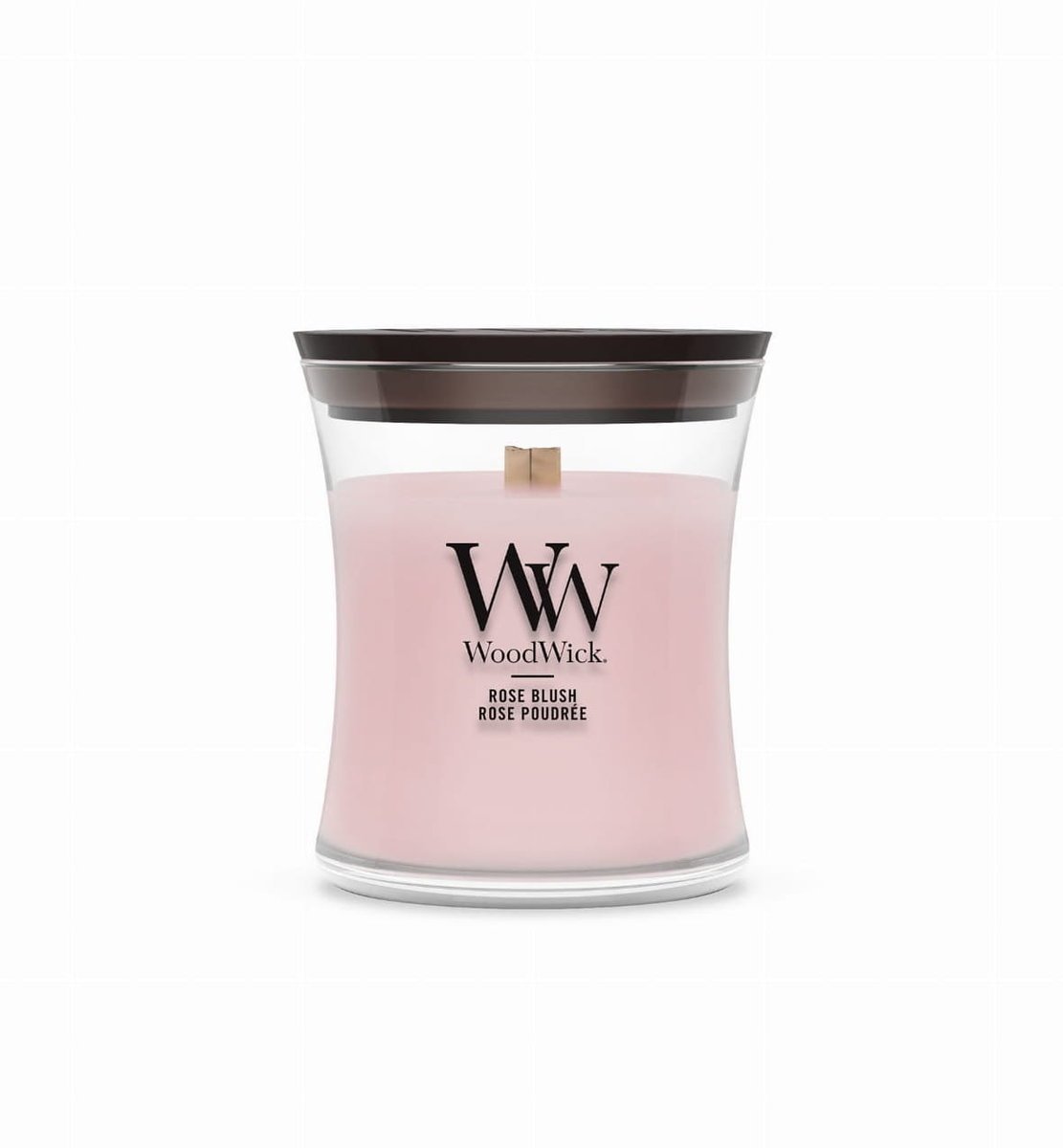 Świeca zapachowa mała WoodWick Rose Blush