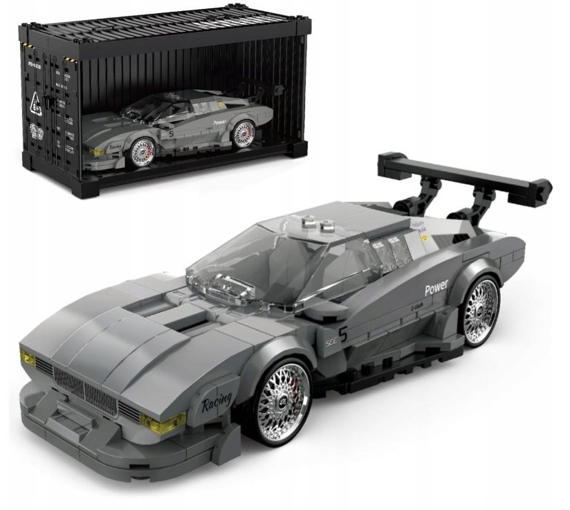 KLOCKI SAMOCHÓD sportowy SZARY 368el. TIMELESS CLASSICS (368PCS)