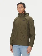 Kurtki męskie - Helly Hansen Kurtka przeciwdeszczowa Dubliner 62643 Khaki Regular Fit - miniaturka - grafika 1