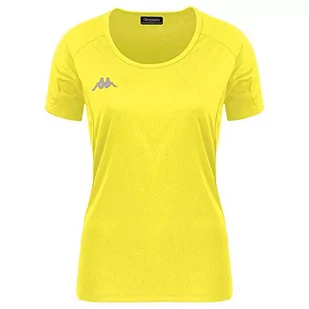 Kappa Damska koszulka Fania Techniczny T-shirt, żółty (Amarillo Fluor), 14Y - Koszulki i topy damskie - miniaturka - grafika 1