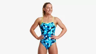 FUNKITA Strój kąpielowy damski jednoczęściowy SINGLE STRAP ONE PIECE Hidden Depths - Stroje kąpielowe - miniaturka - grafika 1