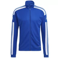 Bluzy sportowe męskie - Adidas, Bluza sportowa męska Squadra 21 Training Jacket GP6463, niebieski - miniaturka - grafika 1