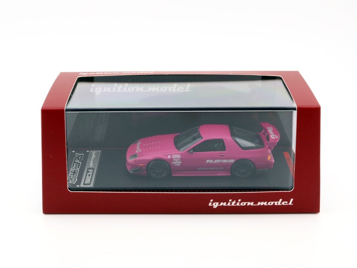 IGNITION MODEL Mazda RX-7 FC3S RE Amemiya Matte Purple Metallic 1:64 Edycja Limitowana