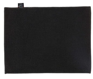 Dywanik Łazienkowy Glossy Antypoślizgowy Czarny 60x90cm - Dywaniki łazienkowe - miniaturka - grafika 1