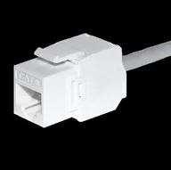 Wtyczki i adaptery - Moduł keystone jack rj45 kat. 5e utp, beznarzędziowy netrack, biały - miniaturka - grafika 1