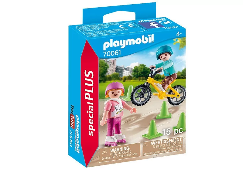 Playmobil Special Plus Dzieci na rolkach i rowerze 70061