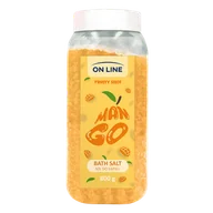 Kosmetyki do kąpieli - On Line Fruity Shot Mango, sól do kąpieli, 800 g - miniaturka - grafika 1