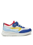 Buty dla chłopców - Tommy Hilfiger Sneakersy Low Cut Lace-Up/Velcro Sneaker T1B9-33868-1756 S Biały - miniaturka - grafika 1