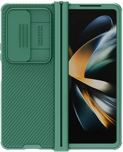 Nillkin CamShield Pro Case simple etui Samsung Galaxy Z Fold 4 pokrowiec z osłoną na aparat ciemnozielone - Etui i futerały do telefonów - miniaturka - grafika 1
