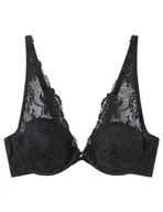 Biustonosze - women'secret Biustonosz Intuitive Halter Wypełniony Koronka Czarny, damski, czarny, 95D - miniaturka - grafika 1