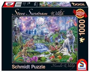 Schmidt Puzzle PQ 1000 Zwierzęta w blasku księżyca G3 - - Puzzle - miniaturka - grafika 2