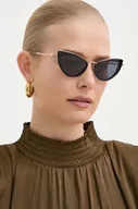 Okulary przeciwsłoneczne - Valentino okulary przeciwsłoneczne VIII damskie kolor czarny VLS-102A - miniaturka - grafika 1
