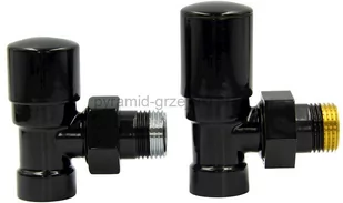 Varioterm Zawory regulacyjne kątowe SWING - czarny mat ZIS24/FK - Zawory i kraniki - miniaturka - grafika 1