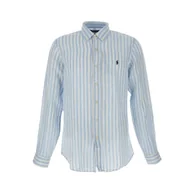 Koszule męskie - camicie casual uomo ralph lauren - cubdppcs-long sleeve-sport shirt - celeste - miniaturka - grafika 1