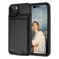 Etui i futerały do telefonów - Etui na baterie kompatybilne z iPhone 15, 7000 mAh Akumulator Ładowanie Etui na telefon Czarny - miniaturka - grafika 1