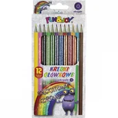 Przybory szkolne - Hasta Kredki ołówkowe z brokatową obudową FUN&JOY 12 kolorów - miniaturka - grafika 1