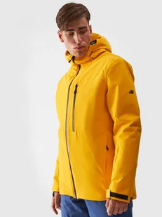 Męska kurtka narciarska 4F 4FWAW24TTJAM574 - żółta - Kurtki męskie - miniaturka - grafika 1