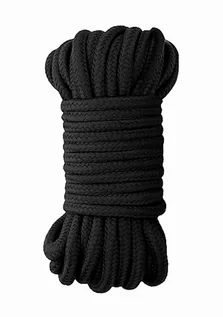 Akcesoria BDSM - Ouch! Japanese Rope 10 Meter Black Lina do krępowania - grafika 1