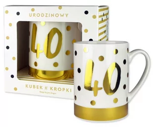 Kubek w kropki-40 Nowa - Kubki - miniaturka - grafika 1