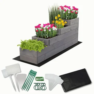 Skrzynie na warzywa warzywniak donica IMPREGNOWANY 30x120 ZESTAW EKO / Wamar-Sosenka - Szklarnie ogrodowe - miniaturka - grafika 1