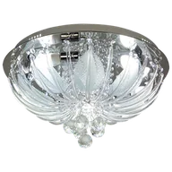 Lampy sufitowe - Gemini E14 + 38LED lampa sufitowa (z pilotem) 5-punktowa chrom DRS7632 8C - miniaturka - grafika 1