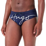 Kąpielówki męskie - HUGO Męskie majtki do pływania Laguna, ciemnoniebieskie 405, S, Dark Blue405, S - miniaturka - grafika 1
