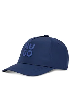 HUGO Czapka z daszkiem G00314 Granatowy - Czapki dla dzieci - miniaturka - grafika 1