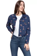 Kurtki damskie - Damska Kurtka Jeansowa Wrangler Retro Crop Jacket Blue Depths W417Wsxjy-M - miniaturka - grafika 1