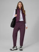 Spodnie sportowe damskie - 4F Spodnie dresowe damskie - fioletowe XS - miniaturka - grafika 1