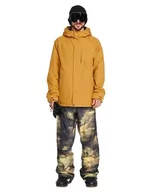 Kurtki męskie - Volcom Męska kurtka Dua Ins Gore Jacket, karmelowa, L, karmel, L - miniaturka - grafika 1