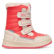 Buty dla dziewczynek - Śniegowce Garvalin 251847 M Różowy - miniaturka - grafika 1