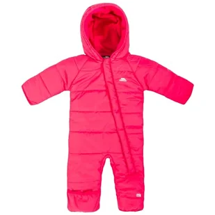Trespass Amcotte, Malina, 3/6, Ciepły, wodoodporny kombinezon śnieżny z kapturem dla dzieci, unisex, rozmiar brytyjski 3-6, różowy - Kombinezony dla dzieci - miniaturka - grafika 1