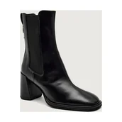 Botki damskie - Furla Skórzane botki na słupku FURLA DIAMANTE CHELSEA - miniaturka - grafika 1