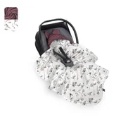 Zestawy naczyń dla dzieci - Baby Steps Kocyk całoroczny do fotelika Natura - Nostalgia Rose - miniaturka - grafika 1