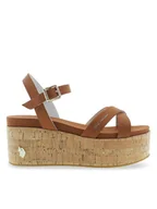 Sandały damskie - U.S. Polo Assn. Sandały Loren LOREN002 Brązowy - miniaturka - grafika 1