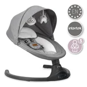 Leżaczki i huśtawki - MoMi bujaczek elektryczny LAMI ciemnoszary - miniaturka - grafika 1