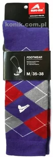 EURO-STAR Podkolanówki CHEQUERED - royal blue/lipstick - Skarpetki jeździeckie - miniaturka - grafika 1