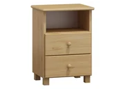 Szafki nocne - Szafka sosnowa TINA S2 sosna - miniaturka - grafika 1