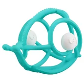 Grzechotki dla dzieci - Mombella, Gryzak Z Grzechotką Ślimak Teal - miniaturka - grafika 1