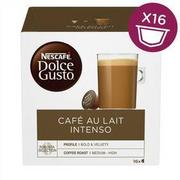Kawa w kapsułkach i saszetkach - NESCAFÉ Dolce Gusto® Café au Lait Intenso kávové kapsle 16 ks - miniaturka - grafika 1