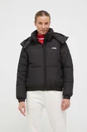 Kurtki damskie - Fila kurtka damska kolor czarny zimowa - miniaturka - grafika 1