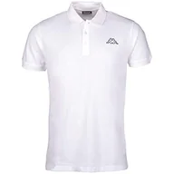 Koszulki męskie - Kappa Męska koszulka polo Peleot, biała, XXXXXL 303173 - miniaturka - grafika 1